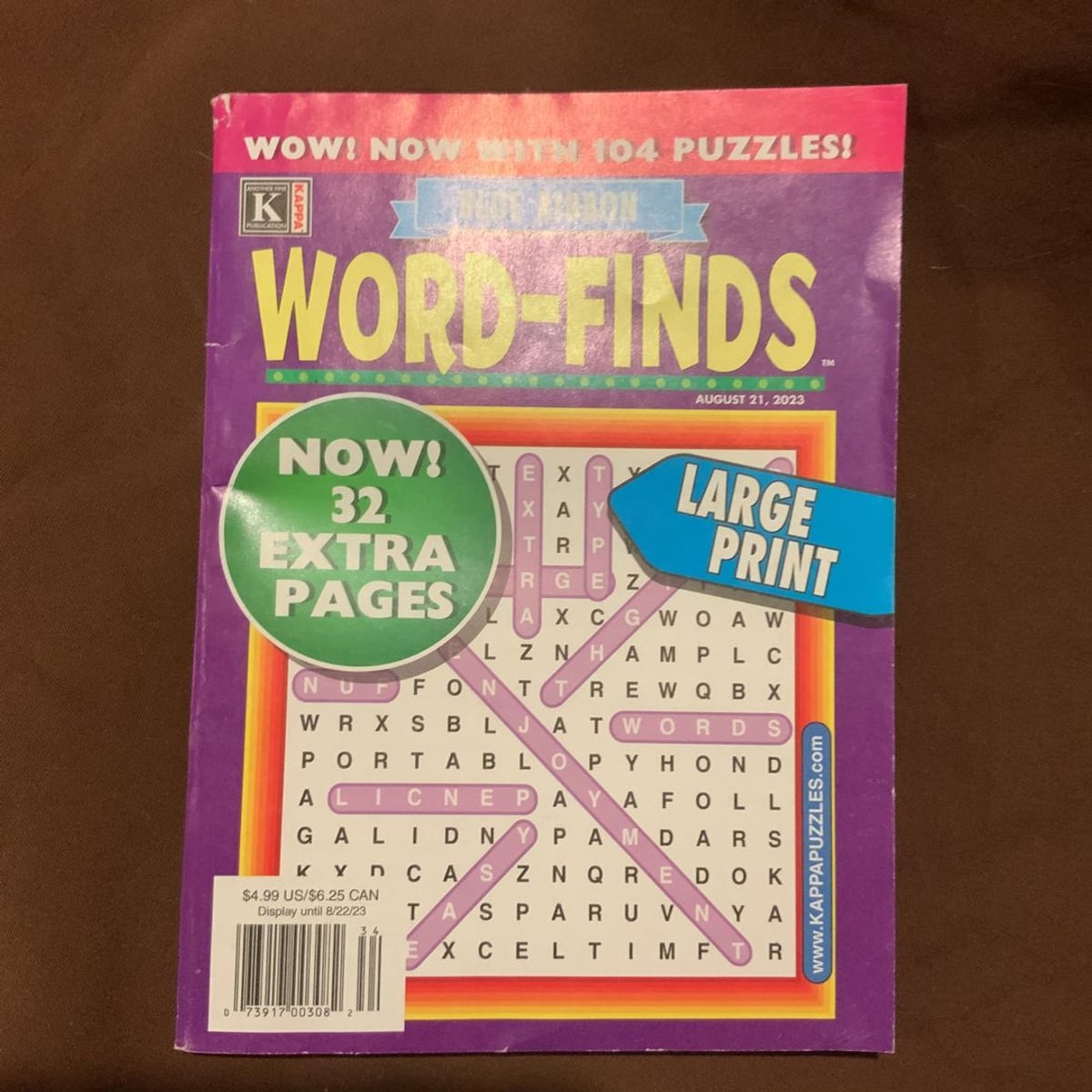 Blue Ribbon Word-Finds Large Print