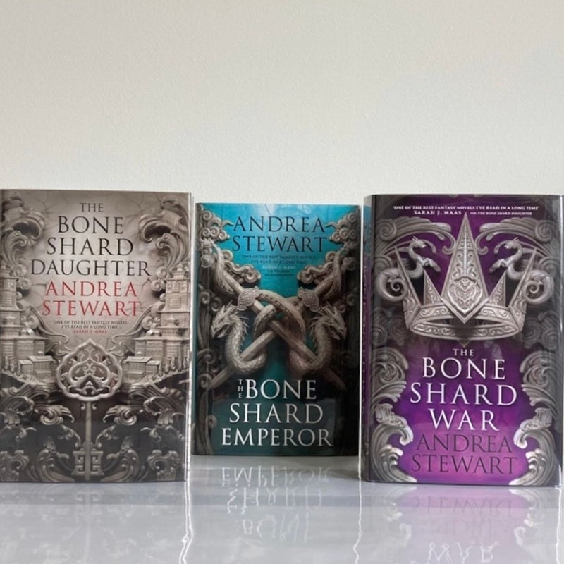 Goldsboro The Drowning Empire Trilogy: The Bone Shard Daughter, The Bone Shard Emperor & The Bone Shard War ~ SIGNED/NUMBERED First Editions