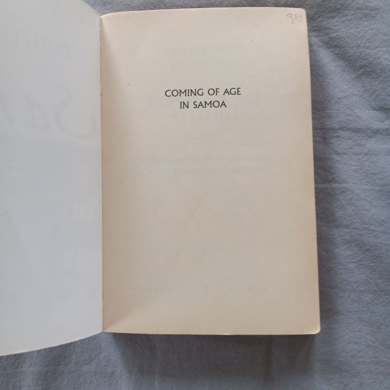 Coming of age in Samoa