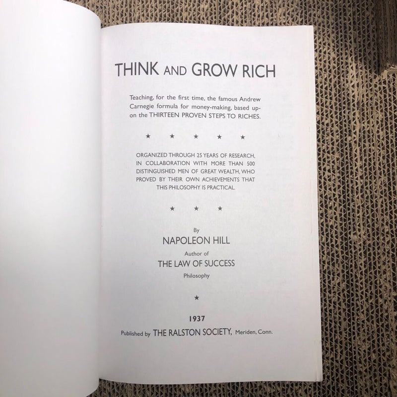 Think and Grow Rich