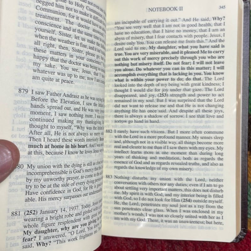 Diary of Saint Maria Faustina Kowalska: Divine Mercy in My Soul (in Burgundy Leather)