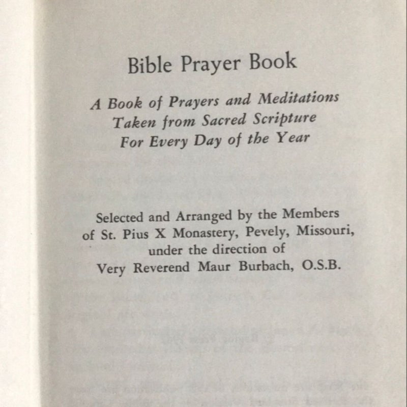 The Bible Prayer Book