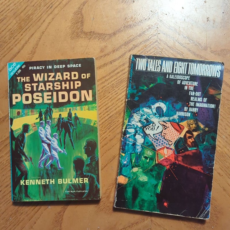 Lot of 2 Science Fiction pb vtg books 