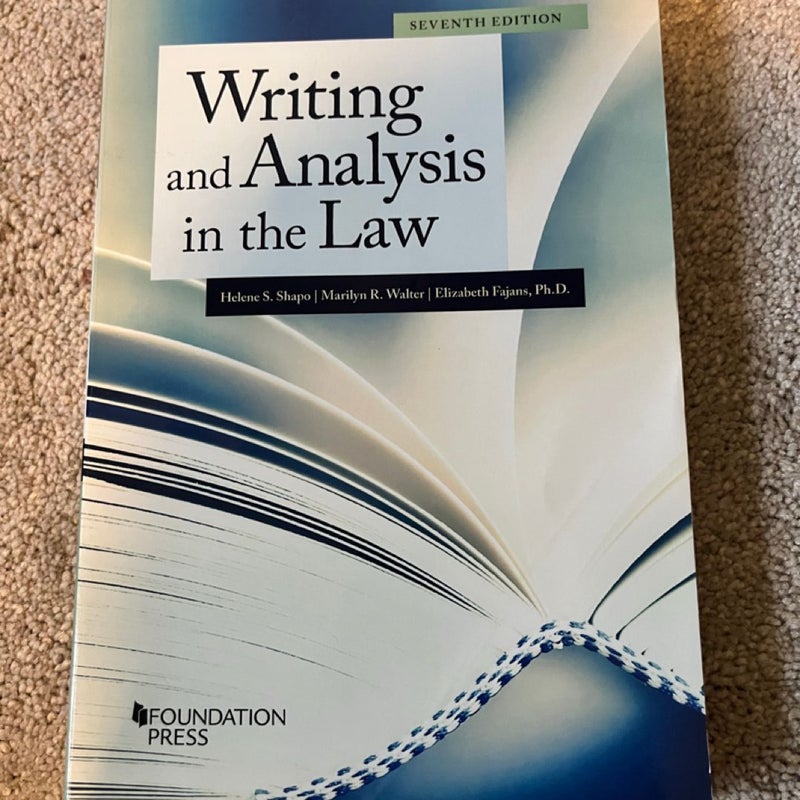 Writing and Analysis in the Law