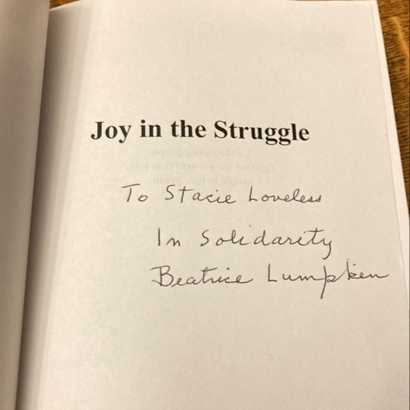 Joy in the Struggle