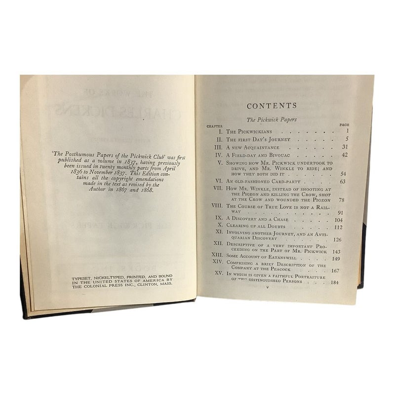 PICKWICK PAPERS by Charles Dickens Cleartype Edition Volume VII 1867-1868