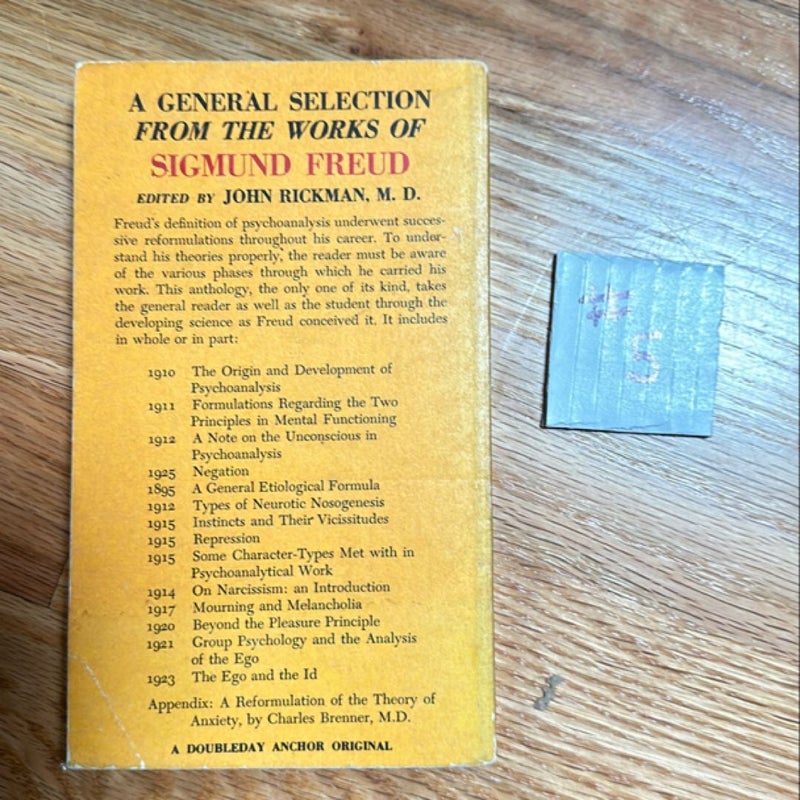 A General Selection from the Works of  Sigmund Freud