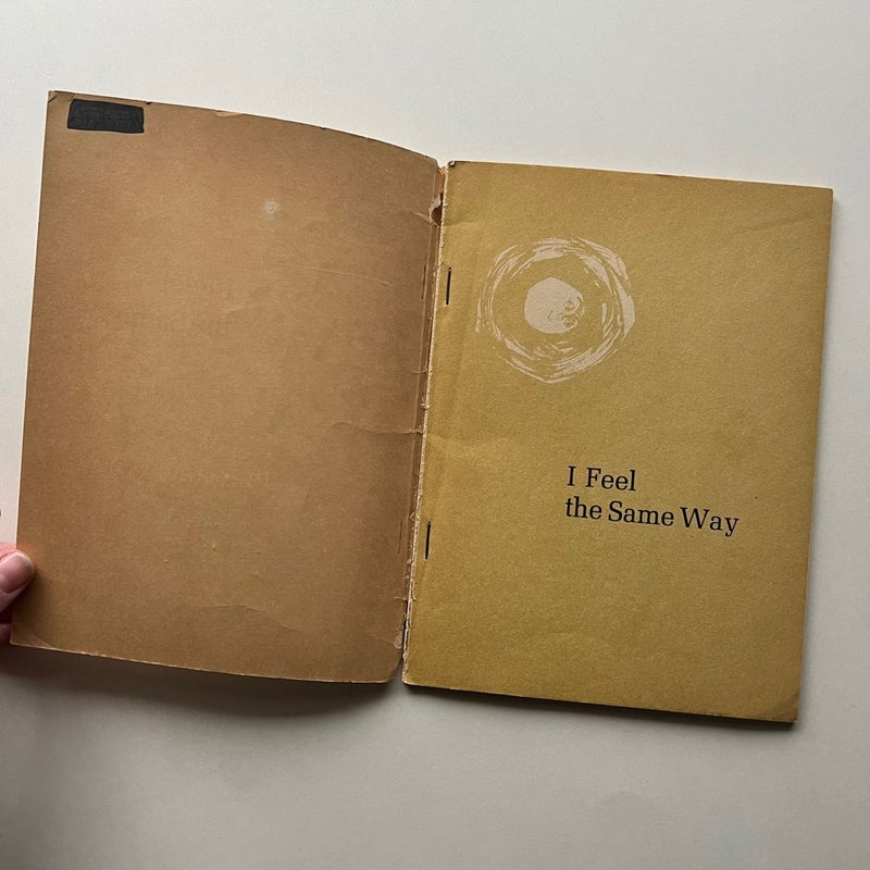 Vintage Book: I Feel The Same Way