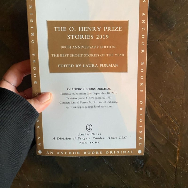 The O Henry Prize Stories 2019