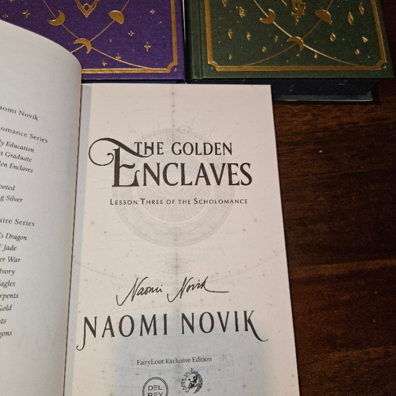 *SIGNED* Fairyloot Exclusives The Scholomance Trilogy