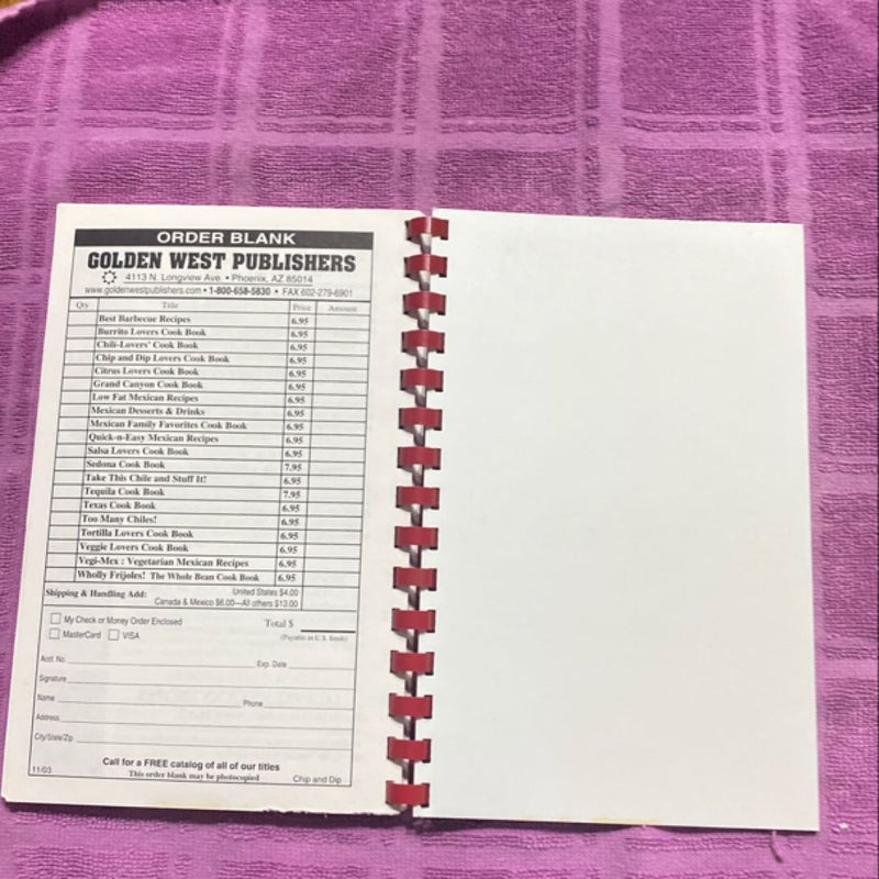 Chip and Dip Lovers Cook Book
