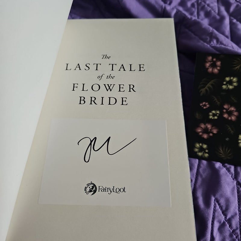 Fairyloot The Last Tale of the flower bride signed 