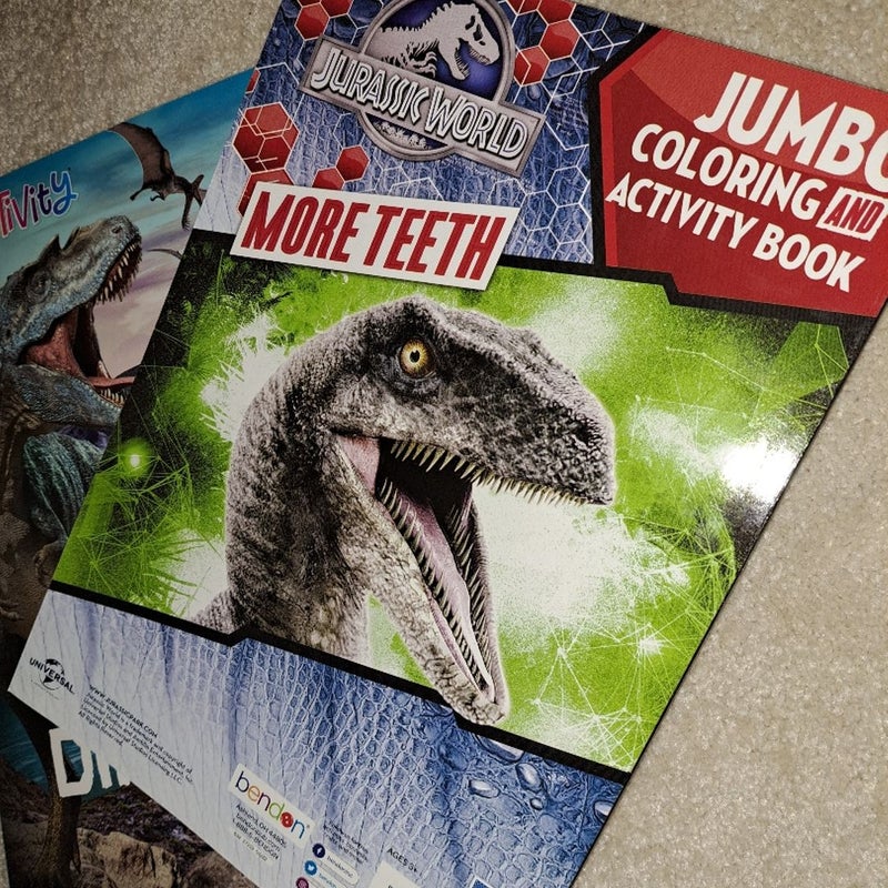 2 Dinosaurs Coloring Books