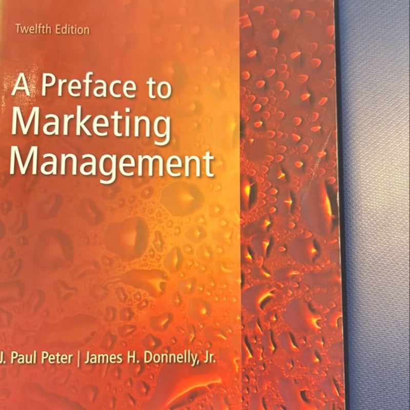 Preface to Marketing Management