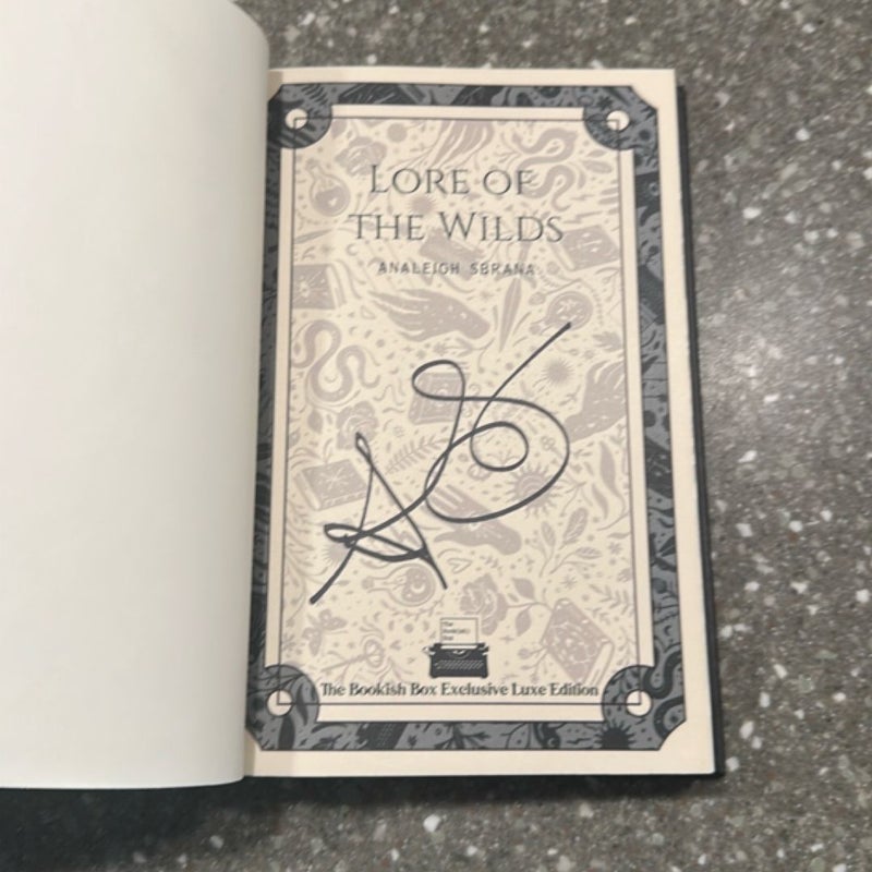 Lore of the wilds signed bookishbox