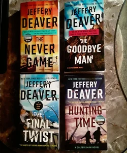 Lot of 4 Colter Shaw series The Never Game / The Goodbye Man / The Final Twist / Hunting Time