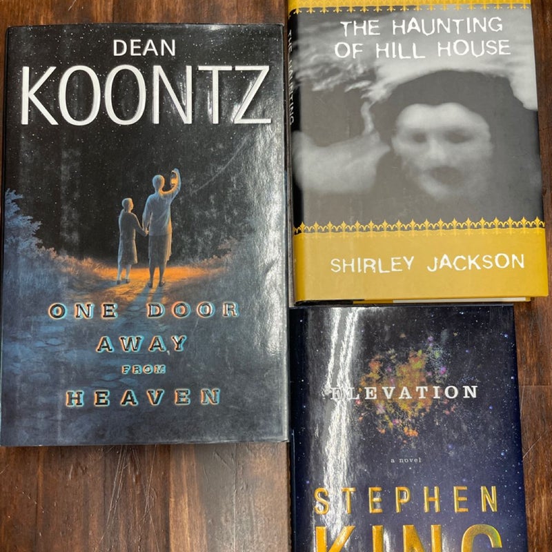 3 books, horror bundle Stephen King, Dean Koontz, Shirley Jackson