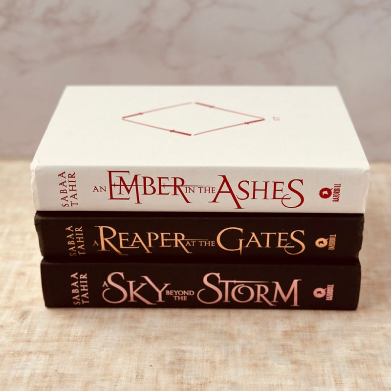 B&N signed exclusive An Ember in the Ashes + books 2&4 bundle