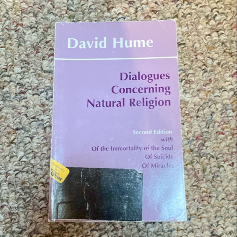 Dialogues Concerning Natural Religion and the Natural History of Religion