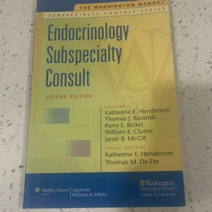 Endocrinology Subspecialty Consult