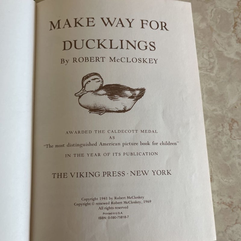 Make Way For Ducklings 