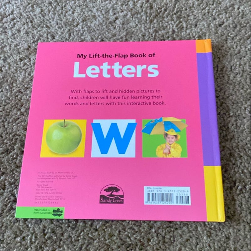 Lift the flap letterbook