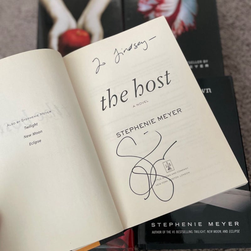 Stephenie Meyer collection: The Twilight Saga and The Host (signed copies)