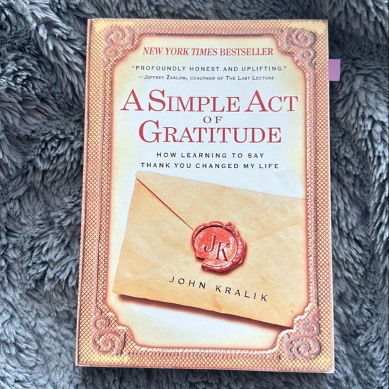 A Simple Act of Gratitude