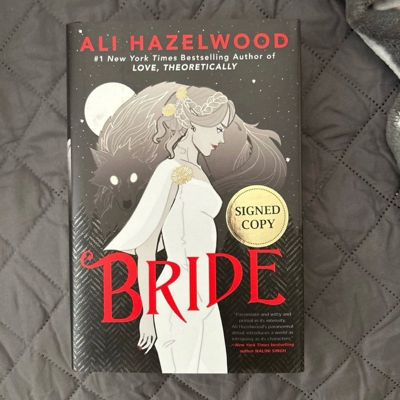 SIGNED COPY of Bride by Ali Hazelwood