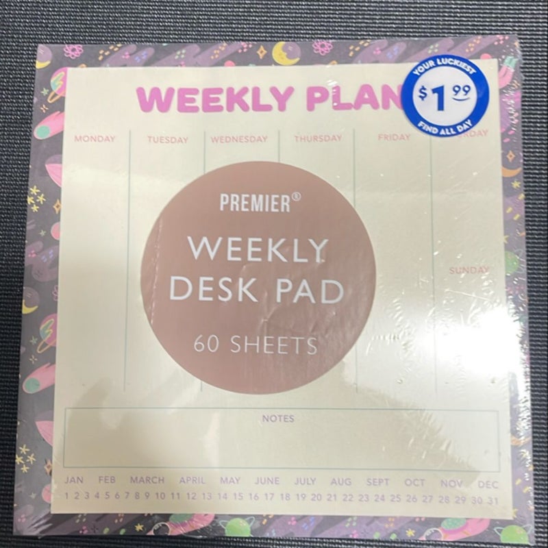 Weekly planner desk pad Sealed