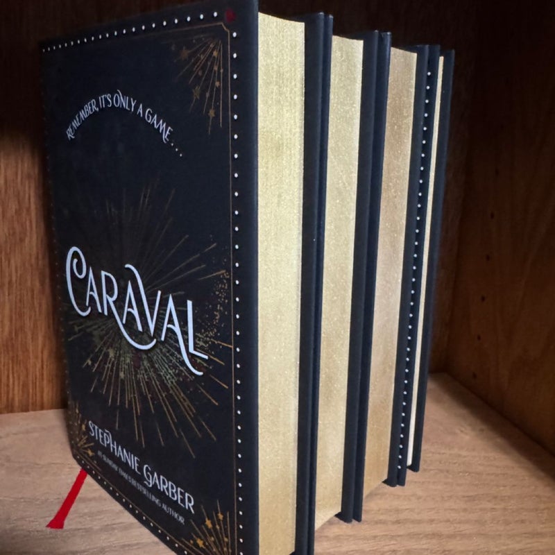 Caraval series UK editions w/ gold edges