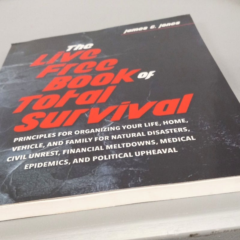 The Live Free Book Of Survival 2016 Trade James C. Jones VG