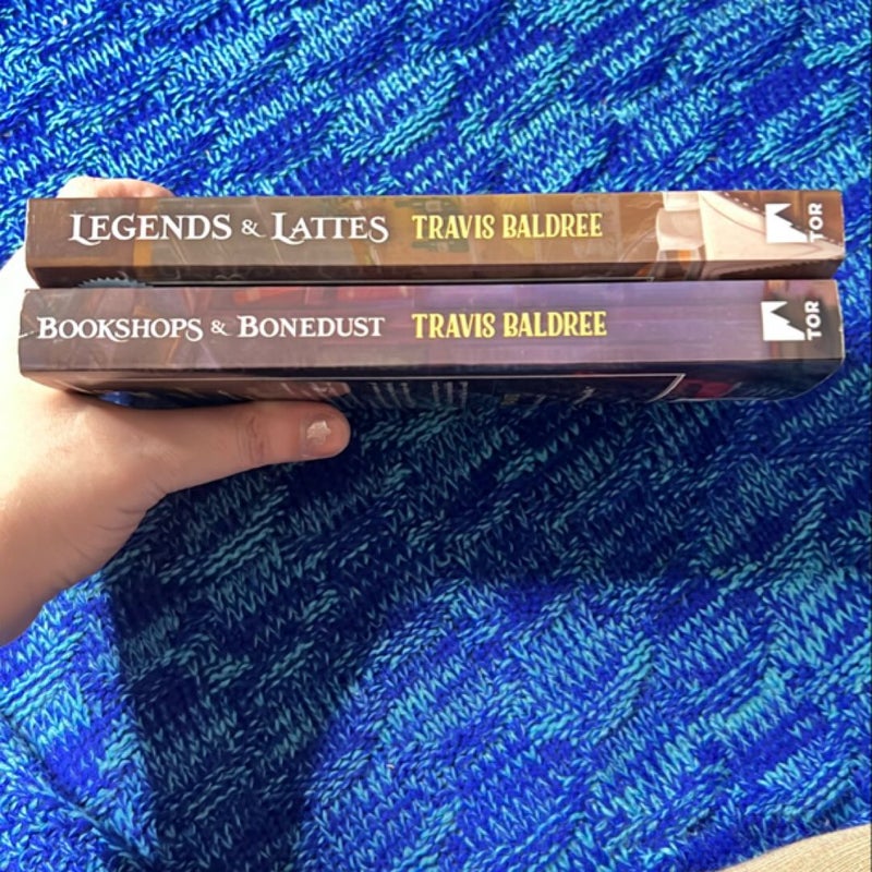 Legends & Lattes AND Bookshops & Bonedust *With Croc Charms & A Chai Tea Candle*