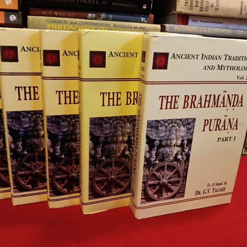 Ancient Indian Tradition & Mythology:The Brahmada 5 complete  volumes.