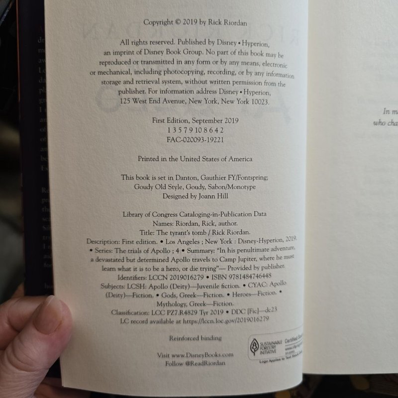 The Tyrant's Tomb (Trials of Apollo, Book Four)