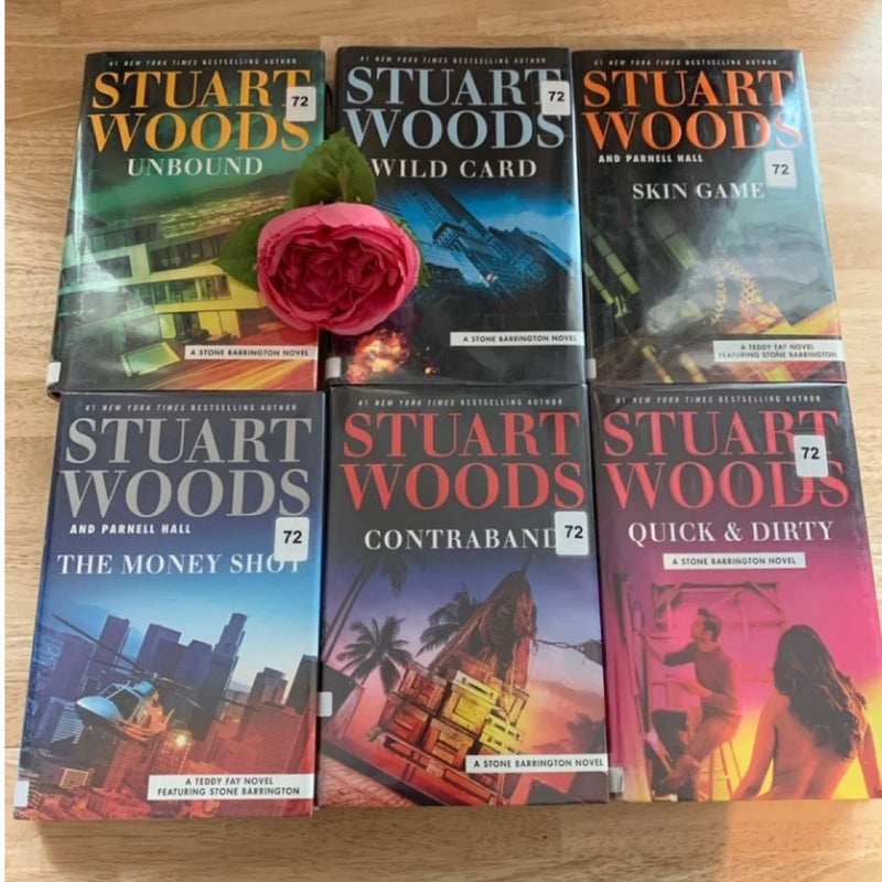 Stuart Woods- Book Lot 6 Mystery Hardcovers