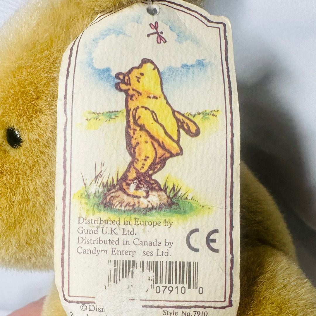 Vintage Gund Disney Pooh Plush Book Buddy