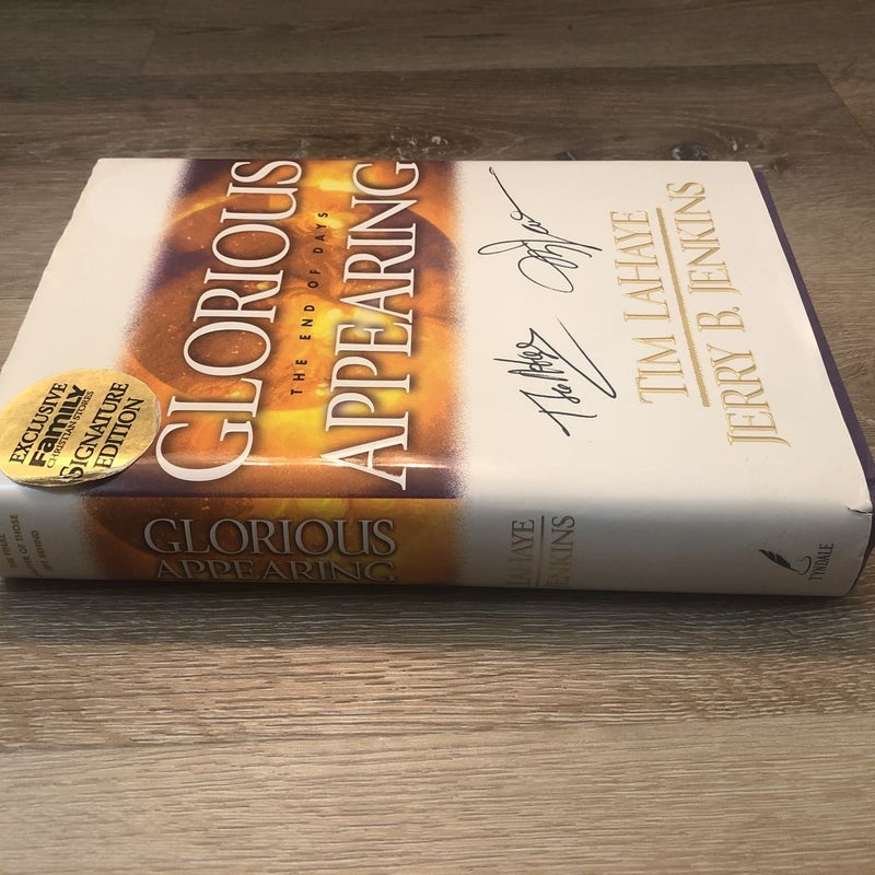 Glorious Appearing SIGNED by Tim LaHaye & Jerry Jenkins