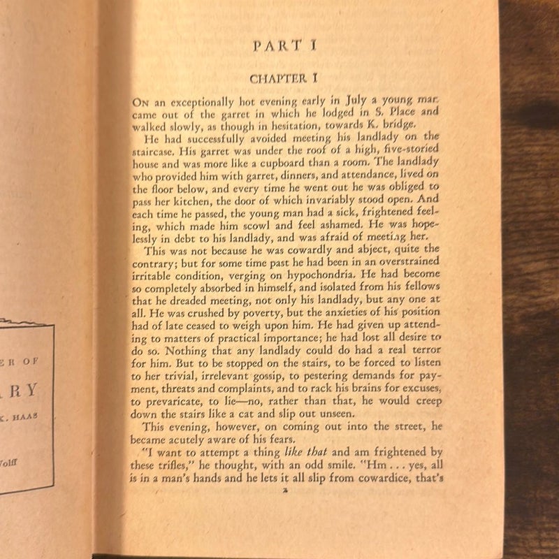 Vintage Crime And Punishment Dostoyevsky 