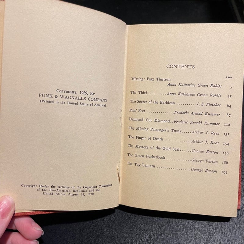 The World’s Best 100 Detective Stories Volumes 1-5, 8, 9 Copyright 1929