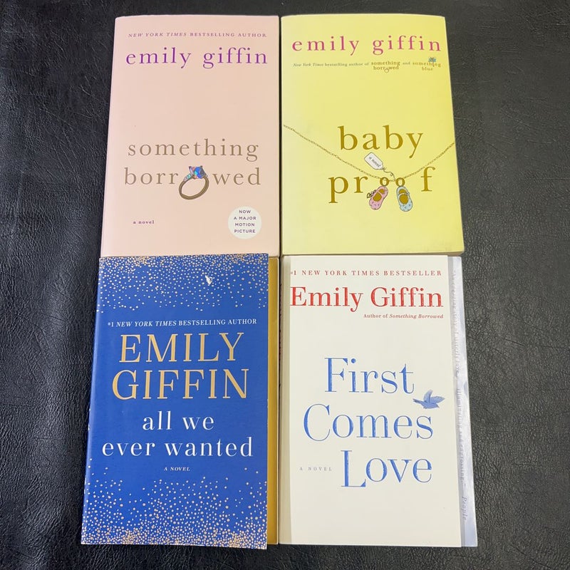 Emily Giffin 4 paperback bundle