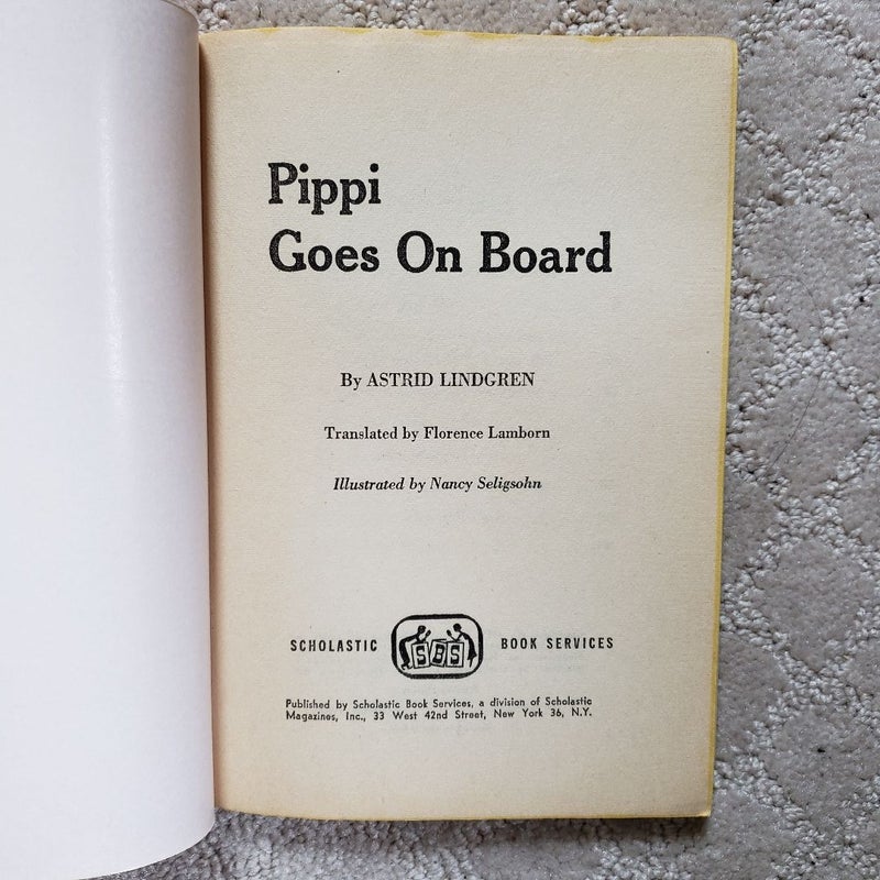 Pippi Goes on Board (1st Scholastic Printing, 1960)