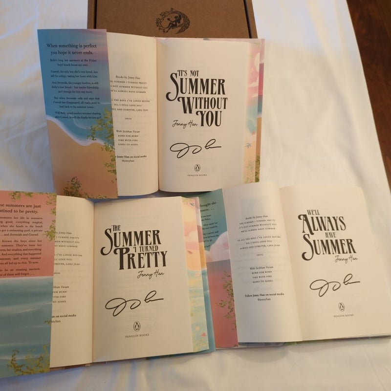 **FAIRYLOOT SIGNED EXCLUSIVE** The Summer I Turned Pretty Trilogy 