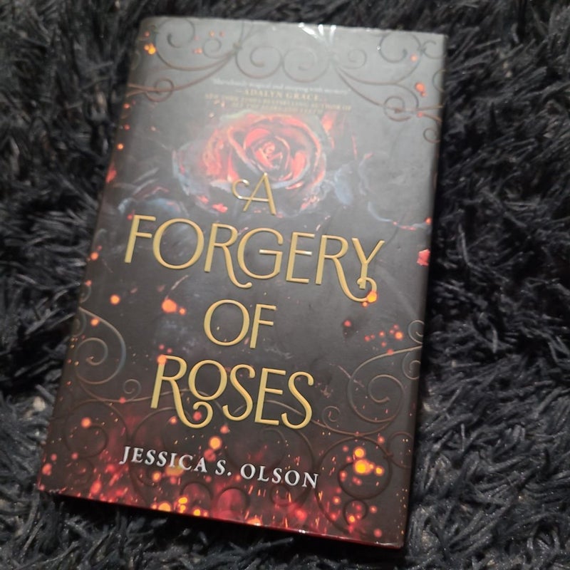 A Forgery of Roses-painted edges-signed! 