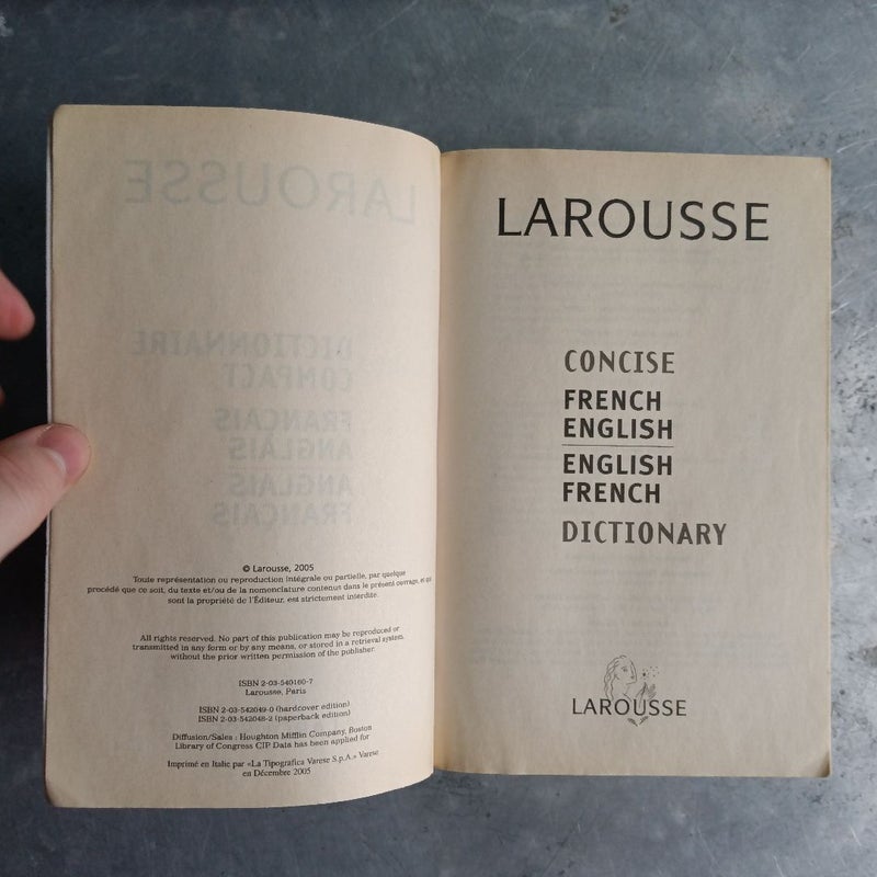 Larousse Concise French-English/English-French Dictionary