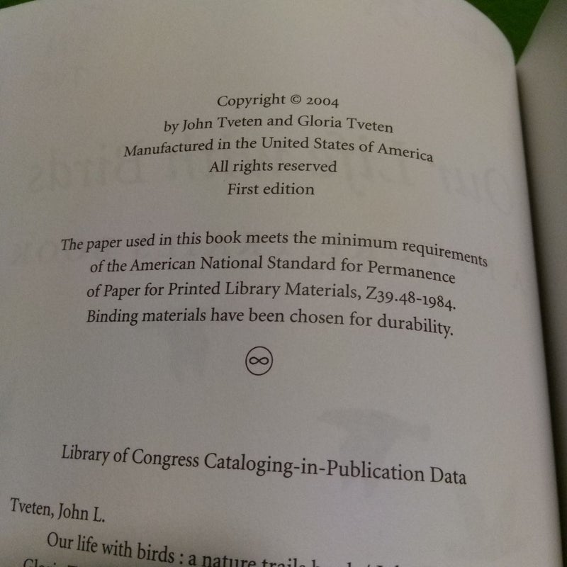 Our Life with Birds by John Tveten, Gloria Tveten