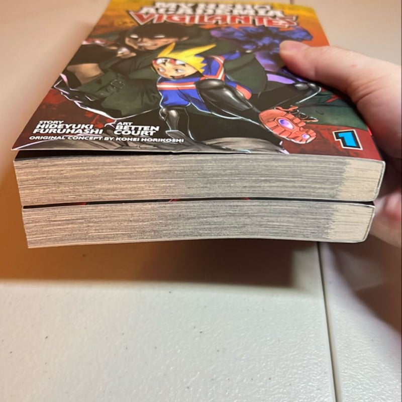 My Hero Academia: Vigilantes, Vol. 1 and Vol. 2