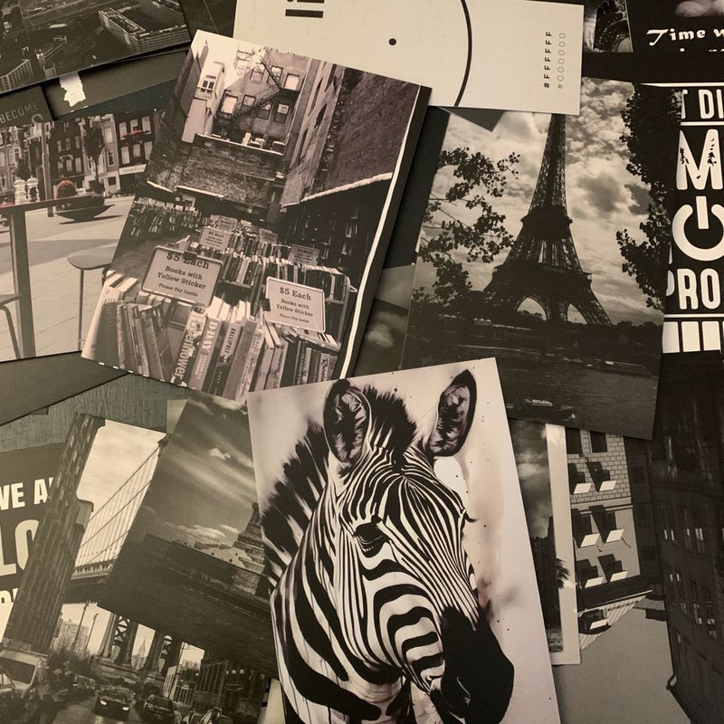 Monochrome World Wall Collage Kit - New!