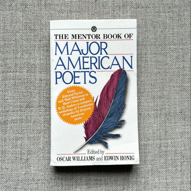 The Mentor Book of Major American Poets