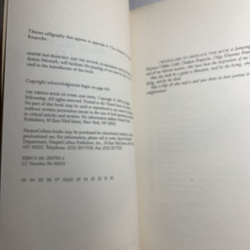 The Tibetan Book of Living and Dying